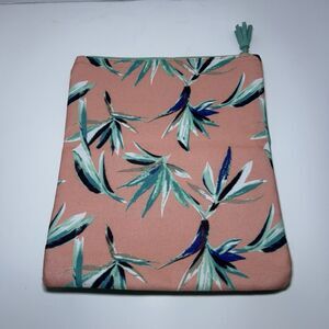 RACHEL PALLY Reversible Clutch Purse Paradise Tropical Mint Coral Fold Over Bag